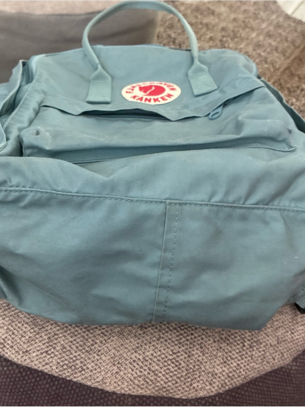 Fjallraven Kanken 23510 Backpack Seat Pad Blue Gray Travel School - Picture 3 of 14
